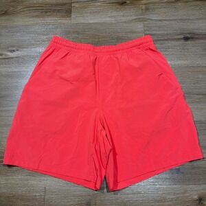 Mens MEDIUM Lululemon‎ Pace Breaker Short Unlined Red Alert Bright 7" M7AA6S